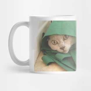 Funny cat in a bag Mug